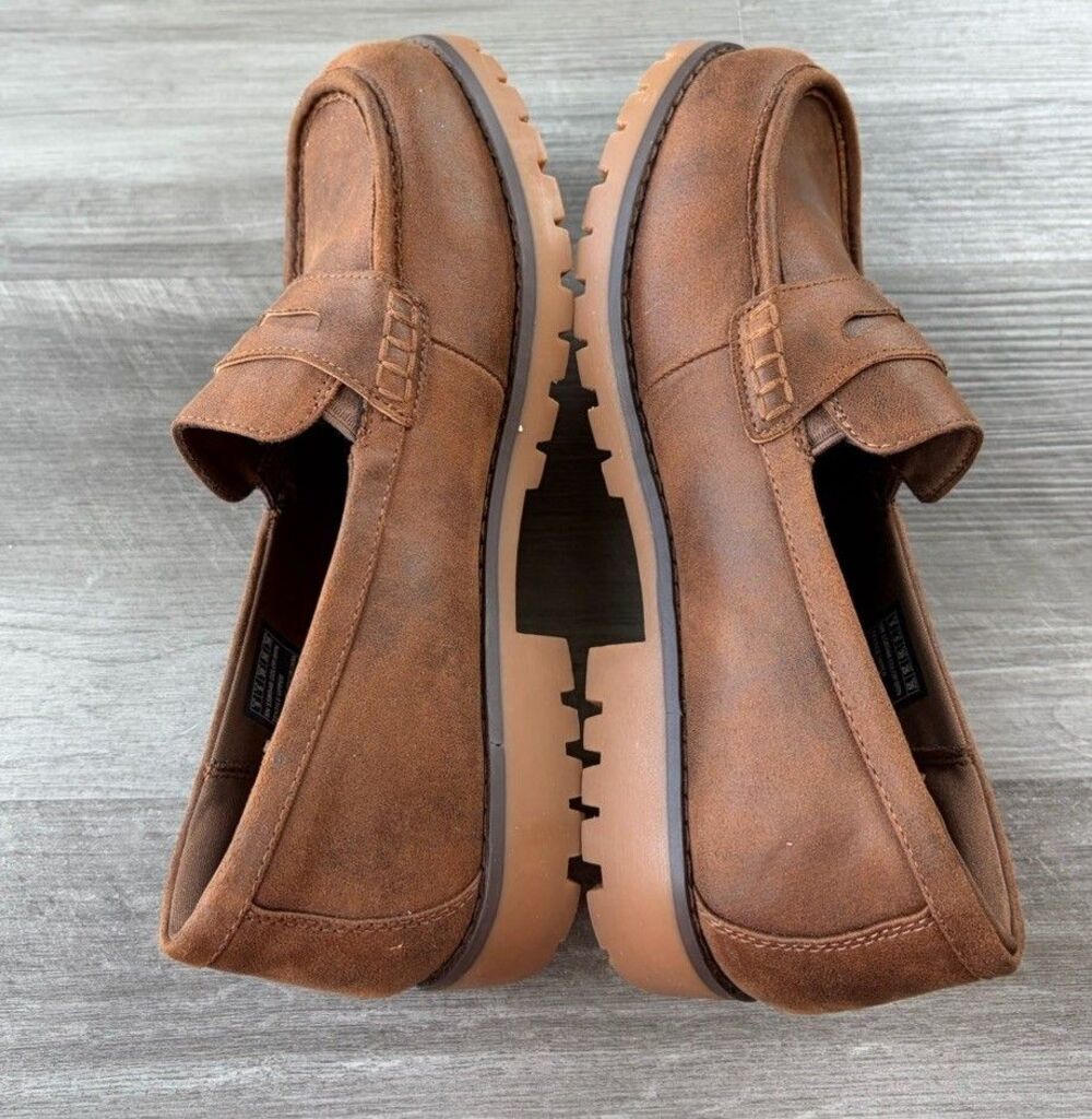 Skechers Cypress Bold Move Brown Lug Loafers Women Size 9 Air Cooled Comfort - Picture 5 of 7